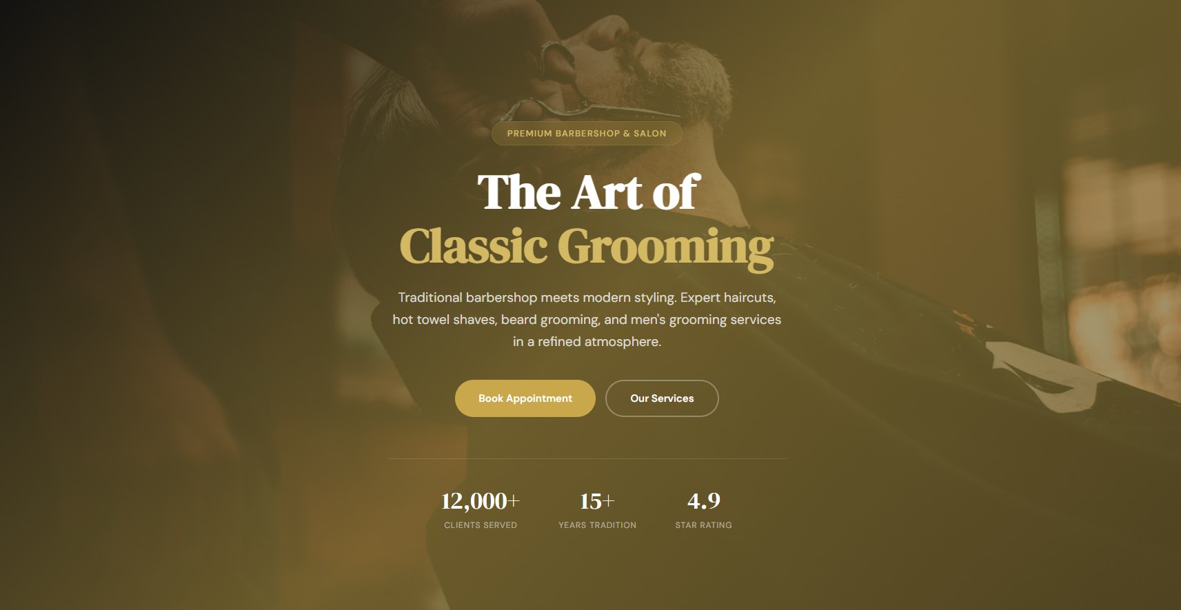 Classic Salon website template